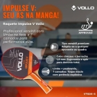 Raquete De T&ecirc;nis De Mesa Impulse V Vollo Ittf + 6 Bolas 
