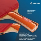 Raquete De T&ecirc;nis De Mesa Impulse V Vollo Ittf + 6 Bolas 