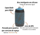 Garrafa Caramanhola Bike Z&eacute;fal Sense Pro 50 500ml Azul