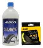 Kit Selante Liquido 1 Litro Tubeless Algoo + Fita Aro 21mm