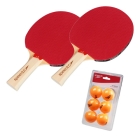 2x Raquetes Tênis De Mesa Ping Pong Speedo Evoke + 6 Bolas