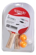 Kit Ping Pong T&ecirc;nis De Mesa Speedo Raquetes + 3 Bolinhas