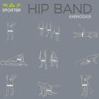 Faixa De Exerc&iacute;cios Anti Slip Hip Band Sportbr Tonifica&ccedil;&atilde;o Cinza