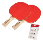 2x Raquetes Tênis De Mesa Speedo Icebreaker 2 + Bolas Speedo Preto Fl (côncavo)