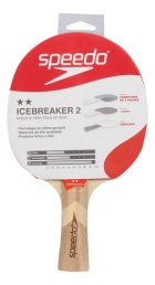 2x Raquetes T&ecirc;nis De Mesa Ping Pong Speedo Icebreaker 2 Preto Fl (c&ocirc;ncavo)