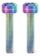 2x Parafusos De Titanium M5x25mm Para Menete Freio Bike Mtb Rainbow