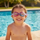 Óculos De Natação Infantil Quick Jr Speedo 3 A 8 Anos Rosa/azul