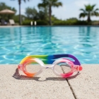 &Oacute;culos De Nata&ccedil;&atilde;o Infantil Quick Jr Speedo 3 A 8 Anos Rainbow