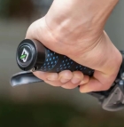 Manopla Mtb Rockbros Com Fita Eva Com Trava E Plug 130mm Preto/azul