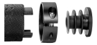 Manopla Mtb Rockbros Com Fita Eva Com Trava E Plug 130mm Preto/azul