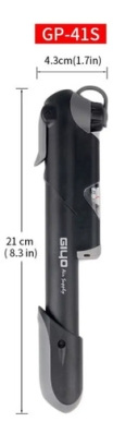 Bomba De Ar Bike Giyo Mtb Speed Com Man&ocirc;metro Preto