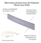 Faixa Elástica Mini Band De Poliéster Exercicio Yoga Vollo