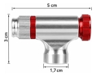 Bomba Co2 Encher Pneus Bike Ciclismo Aplicador Co2 Prata