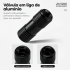 Aplicador Co2 Bomba Encher Pneus Mtb Speed Ciclismo + Refil Preto