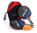 Kit T&ecirc;nis De Mesa Impulse Iv Vollo Raquetes Bolas Raqueteira