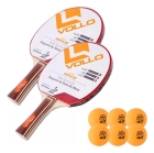 Kit Ping Pong Raquetes Bola Rede Tênis De Mesa Vollo Impulse Preto/vermelho Fl (côncavo)