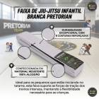 Faixa Para Jiu-jitsu Infantil Branca Reforçada Pretorian