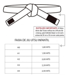 Faixa Para Jiu-jitsu Infantil Branca Reforçada Pretorian