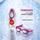 Óculos De Natação Speedo Tornado Antiembaçante + Touca Flat Rosa Cristal